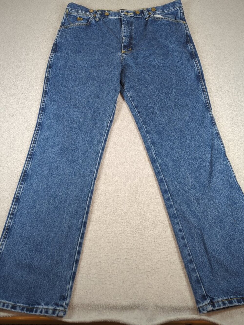 Wrangler George Strait Jeans Men's 36x32 Blue Denim Cowboy Cut Rodeo 10936GSD